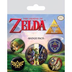 The Legend of Zelda Pin-Back Buttons 5-Pack Link