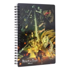 Attack on Titan Notebook with 3D-Effect Struggle