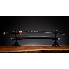 Demon Slayer: Kimetsu no Yaiba Proplica Replica 1/1 Nichirin Sword (Tanjiro Kamado) Kyojuro Rengoku´s Sword Gueard Ver. 88 cm